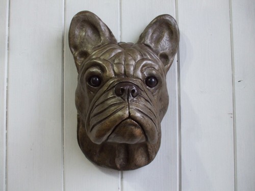 Large stone french bulldog - ,