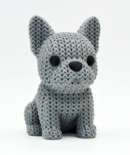 Knitted french bulldog dog - french,