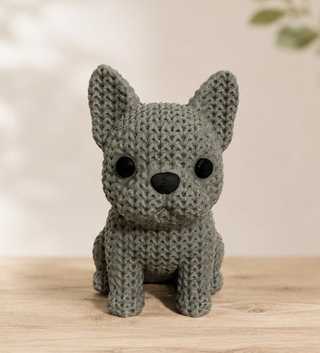 French bulldog grey ornament - french,