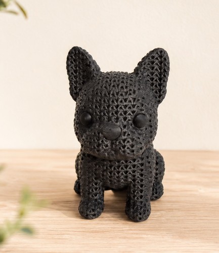 French bulldog black - black, ornament