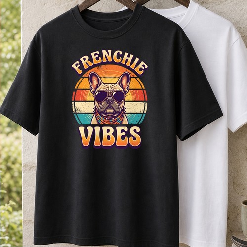 Retro frenchie dog - frenchie, unisex