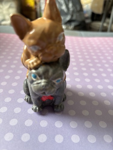 Handmade resin french bulldogs - handmade,