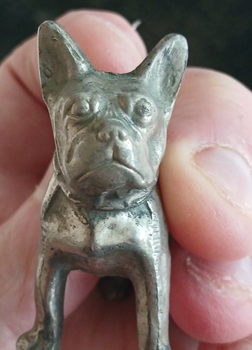 Metal french bulldog dog - bulldog, model