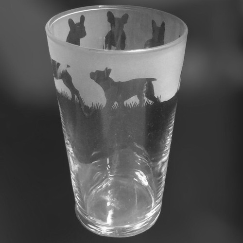 French bulldog frieze boxed - french,