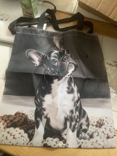 French bulldog large tote bag - bulldog,