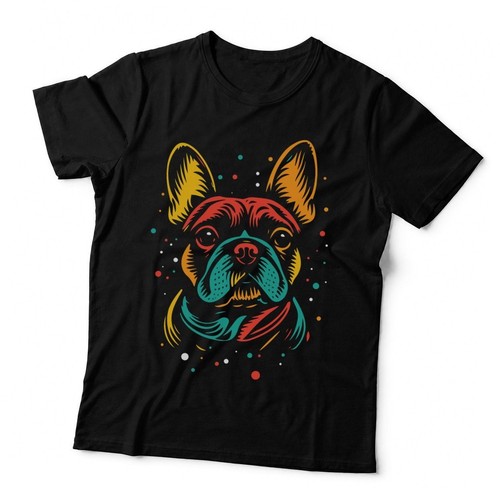 French bulldog colorful - bulldog,