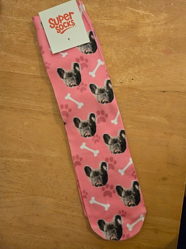 French bulldog socks bnwt - french,