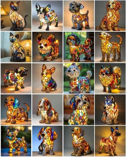 Animal table lamp series - 3d,