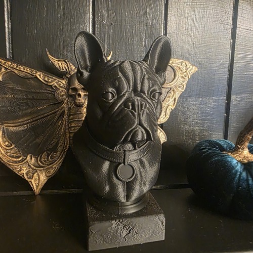 French bulldog bust - bulldog, memorial