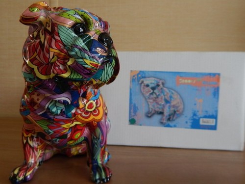 Groovy art cute french bulldog - art,