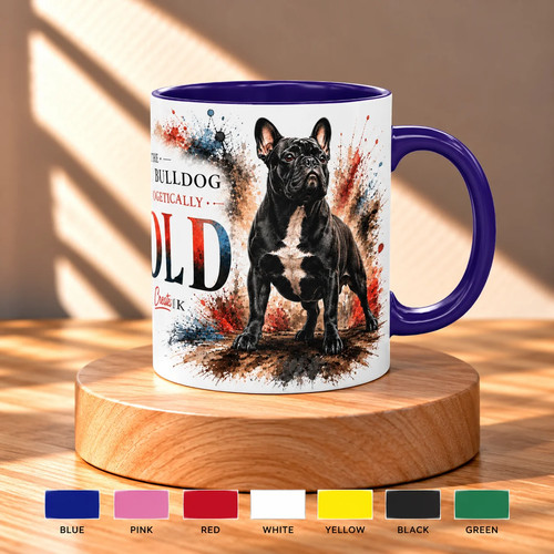 French bulldog 11oz ceramic - french,
