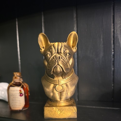 French bulldog bust - bust, memorial