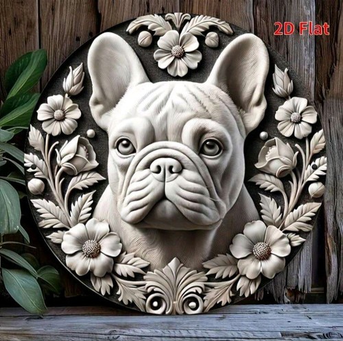 Rustic french bulldog - rustic, 2d
