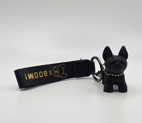 Black french bulldog - french, plastic