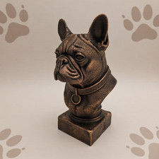 French Bulldog Bust, 3D