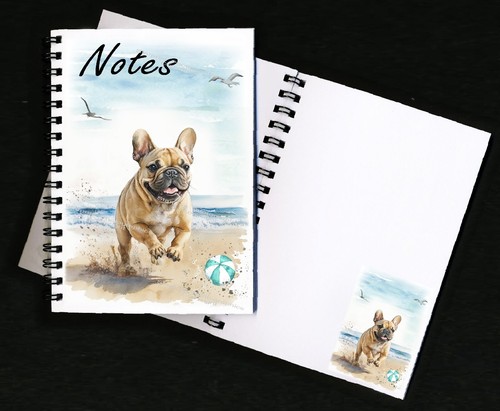 French bulldog notebook - notebook, /