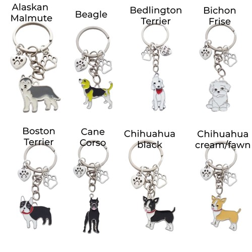 Love dog coloured enamel - love,